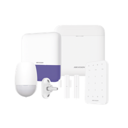[AXPRO-KIT-KEYPAD] (AX PRO) KIT de Alarma AX PRO / Incluye: 1 Hub con bateria de respaldo / 1 Sensores PIR / 1 Montaje Universal para PIR / 2 Contactos Magnéticos / 1 Teclado / 1 Sirena Inalambrica Exterior / WiFi / Compatible con Hik-Connect P2P | AXPRO-KIT-KEYPAD
