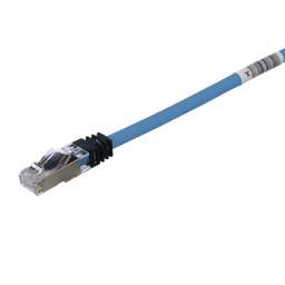 [STP6X1MBU] Patch Cord Cat6A, Blindado S/FTP, CM/LS0H, 1 Metro, Color Azul | STP6X1MBU