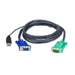 [2L-5203U] Cable KVM | USB con SPHD | 3 en 1 | De 3 m | 2L-5203U