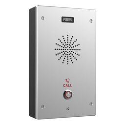 [I16S] Intercomunicador IP, 2 líneas SIP, 2 relevadores con botón para llamada, anti-vandálico, IP65 e IK10, PoE | I16S