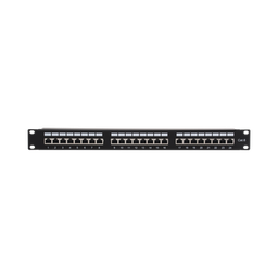 [LP-PP-630] Panel de Parcheo de Impacto (110) Blindado (STP) de 24 Puertos Cat6, 19 Pulgadas | LP-PP-630