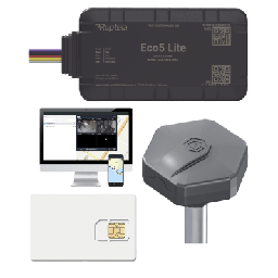 [ECO5LITEKITFUEL] Rastreador Vehicular y Monitoreo de Flota / BLE 5.0 y GNSS / LTE CAT1 y LTE-M con Respaldo 2G / GNSS U-blox / MiKado IP54 / -20 °C a +40 °C / Acelerómetro de 3 Ejes / Suministro 9-32 V / Batería Interna | ECO5LITEKITFUEL