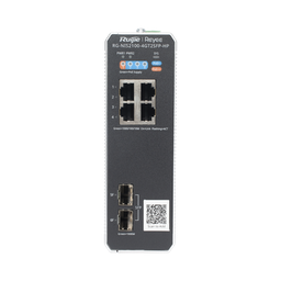 [RG-NIS2100-4GT2SFP-HP] Switch Industrial PoE+ hasta 180 watts , Ideal para temperaturas Extremas y protección contra descargas, 1 puerto PoE++ 60W y 3 puertos PoE+ 30W, 2 SFP Uplink | RG-NIS2100-4GT2SFP-HP