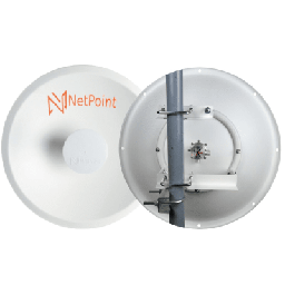 [NPPROUW] Doble Antena Direccional de alto rendimiento / diámetro  de 39.6 cm / 4.9-7.2 GHz / Ganancia 27 dBi / SLANT de 45 ° y 90 °  / Conector N-Hembra / Montaje, jumpers y radomo incluidos. | NPPROUW