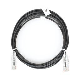 [LP-UT6-300-BK-28] Cable de Parcheo Slim UTP Cat6 - 3 Metros (9.84 Pies) Negro Diámetro Reducido (28 AWG) | LP-UT6-300-BK-28