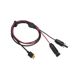 [LMC4XT60I2.5M] Cable 2.5 m, Negro, Calibre 12 AWG con Terminales MC4 Macho y Hebra para Terminal XT60 | LMC4XT60I2.5M