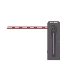 [KT-320-LED(4ML)] Barrera Vehicular con Brazo Iluminado Led 4 mts INCLUIDO / Izquierda / Alto Desempeño / Brushless / Semáforo Rojo-Verde en Gabinete / Incluye 2 Controles Remotos | KT-320-LED(4ML)