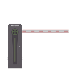 [KT-320-LED(4MR)] Barrera Vehicular con Brazo Iluminado Led 4 mts INCLUIDO / Derecha / Alto Desempeño / Brushless / Semáforo Rojo-Verde en Gabinete / Incluye 2 Controles Remotos | KT-320-LED(4MR)