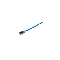 [STP28X0.5MBU] Patch Cord Cat6A, Diametro Reducido 28 AWG, Blindado S/FTP, CM/LS0H, 0.5 Metros (1.64 Pies), Color Azul | STP28X0.5MBU