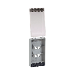 [CFPWR4CL] Placa de Pared Vertical, Resistente al Agua con Protección IP56, Acepta 4 Módulos Mini-Com, Color Claro | CFPWR4CL
