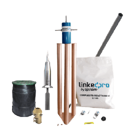 [AT-1545-KIT] Kit Pararrayo PDC  Dat Controler Plus , Avance de Cebado:45 µs. Diámetro de Protección Máx: 130 m. Incluye Electrodo y Accesorios p/Torre. | AT-1545-KIT
