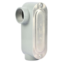 SSMELE caja oval roscada con tapa tipo olr de 2 " color:gris Mod: OLR-0320-C
