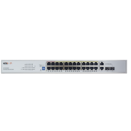 [WI-PCES226GF] Switch PoE (802.3af/at/bt) / No administrable de largo alcance / Hasta 250m / Con 24 x 10/100Mbps + 2 x SFP Gigabit Combo / 250 W | WI-PCES226GF
