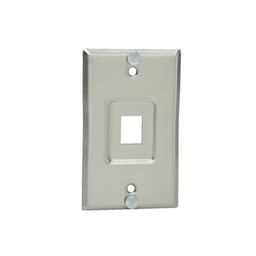 [KWPY] Placa de Pared Telefónica, Salida de 1 Puerto Keystone, de Acero Inoxidable | KWPY