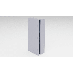 [GBP03] Gabinete para instalación de 3 Baterías , Fabricado en Lámina Galvanizada, Accesorios para poste (No incluidos) | GBP03