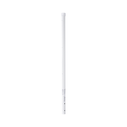 [SYS-POST-ESQ-3W] Poste de Esquina de 0.8m para Cerca Electrificada. Tubo Galvanizado cal. 18 de 1"Diam. con Tapón, ideal para 3 Aisladores. | SYS-POST-ESQ-3W