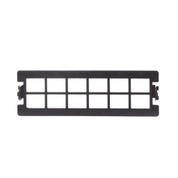 [LP-FO-D12] Placa Acopladora Vacía para Distribuidor de Fibra Óptica LP-ODF-8024, Acepta 12 Acopladores SC Simplex o 12 Acopladores LC Duplex, Color Negro | LP-FO-D12