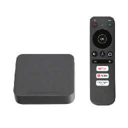 [LP1TVBOX] STB 4K Android con Google TV / Alto Rendimiento / Conexión Wi-Fi y por Cable / Control Remoto Bluetooth / Salida HDMI / Software de Gestion para ISP´s | LP1TVBOX