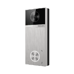 [DS-KV6114-ME1] Videoportero / 4 Megapixel / Ángulo de Visión 150° / Control de 2 Cerraduras / Desbloqueo por Tarjeta, Hik-Connect y Estación Interior / IP65 / PoE IEEE802.3at / Compatibilidad ONVIF / H.265 | DS-KV6114-ME1