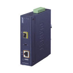 [IGTP-805AT] Convertidor de Medios PoE Industrial, Puerto SFP 1000BASE-SX/LX a Puerto RJ45 Gigabit con Salida PoE 802.3at (Hasta 30 W). | IGTP-805AT