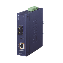 [IGTP-802T] Convertidor de medios industrial PoE+ 1000BASE-SX a 10/100/1000BASE-T 802.3at (SC,MM) -550 m | IGTP-802T