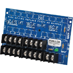[PD8ULCB] Módulo de Distribución de Energía UL PD8ULCB / 8 Salidas Clase 2 PTC Protegidas / Entrada 12-24VDC o 24-28VAC / Auto-resetable / Montaje Incluido / Garantía de Por Vida | PD8ULCB