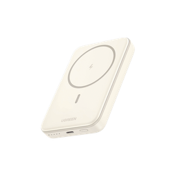 [25208B] Power Bank MagSafe de 10000mAh | 20W | Carga Inalámbrica y por Cable USB-C | Sistema de Protección Inteligente | Tecnología de Carga Rápida | Ultra Delgado | Ultra ligero | Compatible con iPhone 15/14/13/12 | Color Beige. | 25208B