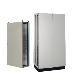 [PST12020060AT] Gabinete de Acero IP55  (1200 x 2000 x 600 mm) con Placa Trasera Interior Metálica y Puerta Doble | PST12020060AT