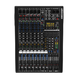 [DS-QAPMCR8-A] Consola de Mezcla Analógica | 8 Canales | 6 Entradas Mic/Línea | 12 Salidas | DSP Efectos | USB Media | Bluetooth | Montaje en Rack | DS-QAPMCR8-A