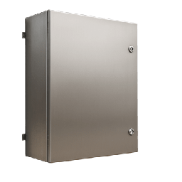 [PST606025INOXB] Gabinete de Acero Inoxidable IP66 Uso en Intemperie (600 x 600 x 250 mm) con Placa Interna Galvanizada. | PST606025INOXB