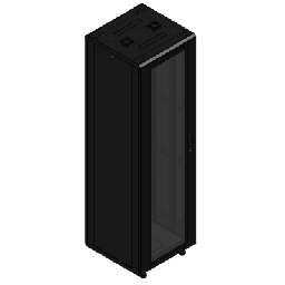 [LES-60-60-42UG] Gabinete rackeable de piso de 42U, compatible con estándar 19 pulgadas, equipado con puerta frontal de cristal para una mejor visibilidad y presentación profesional | LES-60-60-42UG
