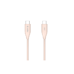 [AK-PAC6S-P-1.5M] Cable de Carga USB-C a C / 1.5 Metros (4.92 Pies) / Tecnología GaN (Nitruro de Galio) / Fast-Charging / Potencia 60W / Velocidad Transferencia 480 Mbps / Material Silicona No Tóxica / Conector Aluminio Anodizado | AK-PAC6S-P-1.5M