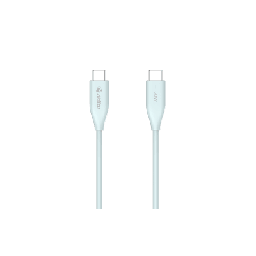 [AK-PAC6S-B-1M] Cable de Carga USB-C a C 1 Metro (3.28 Pies) / Tecnología GaN (Nitruro de Galio / Fast-Charging / Potencia 60W / Velocidad Transferencia 480 Mbps / Material Silicona No Tóxica / Conector Aluminio Anodizado | AK-PAC6S-B-1M