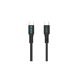 [AK-PAC24SM-S] Cable de Carga USB-C a C / 1 Metro (3.28 Pies) / Tecnología GaN (Nitruro de Galio) / Fast-Charging / Potencia 240W / Velocidad Transferencia 480 Mbps / Material / Conector Aluminio Anodizado | AK-PAC24SM-S