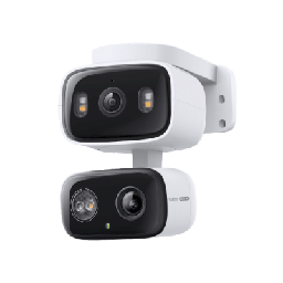 [TAPO-C246D] Cámara de Seguridad Dual PTZ / 2 Lentes 2K+2K (3MP cada uno) / 3x Claridad Telefoto / IP65 Exterior / IA Inteligente / Seguimiento Sincronizado / Vista Dual Simultánea / Color Night Vision / Audio Bidireccional / 125.5° Gran Angular + 67 | TAPO-C246D