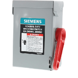 [GNF321A] Interruptor de Seguridad GNF321A, 240Vca, 3 polos, 30 Amp, sin portafusibles, Nema 1. | GNF321A