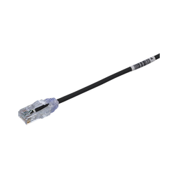 [UTP28SP20BL] Cable de Parcheo TX6, UTP Cat6, Diámetro Reducido (28AWG), Color Negro, 6.1 Metros (20 Pies) | UTP28SP20BL
