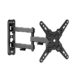 [LDA40-223] Soporte de Pared Articulado para Pantallas o Monitores | Compatibilidad VESA 75x75 - 200x200 / Hasta 43 Pulgadas | Capacidad Máxima de Carga 20 kg | Fabricado en Acero | LDA40-223