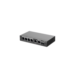 [RG-ES206GS-P] Switch Administrable con 4 puertos Gigabit PoE, 2 Uplink Gigabit y 1 Uplink Gigabit para Fibra SFP en combo, gestión gratuita desde la nube | RG-ES206GS-P