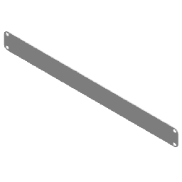 [STF-1UW] Tapa Ciega para Rack / 1 Unidad (1U) / 19 Pulgadas / Acero Calibre 14 / Pintura Electrostática Blanca / 483 x 44 mm (19 x 1.73 in) | STF-1UW