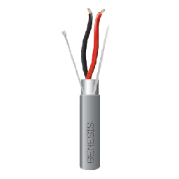 [2214-5009] Carrete de 152 Metros (500 Pies) / Cable 2 x 18 AWG / Color Gris / Blindado / Riser / Aplicaciones de Audio Control de Acceso y Automatización | 2214-5009