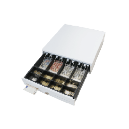 [MK330] Cajón para Efectivo / Serie MK / 4 Compartimentos Billetes 5-8 Monedas / Clips Metálicos / Ranura de Inserción / Punto de Venta | MK330