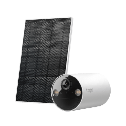 [TAPO-C410-KIT] Kit Cámara Seguridad Solar / 2K 3MP (2304×1296 px) / Visión Nocturna Color / Batería 6400 mAh 180 Días / IP65 / Panel Solar Integrado / Detección IA Personas / Audio Bidireccional | TAPO-C410-KIT
