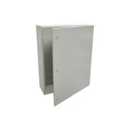 [PST-80120-40A] Gabinete de Acero IP66 Uso en Intemperie (800 x 1200 x 400 mm) con Placa Trasera Interior Metálica y Compuerta Inferior Atornillable (Incluye Chapa y Llave). | PST-80120-40A