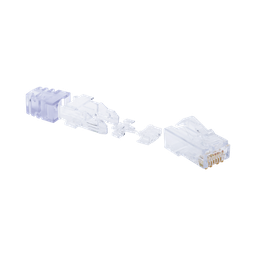 [SP688-C] Plug RJ45 Cat6 de 5 Piezas, Para Cable UTP de Calibre 23-24 AWG, Chapado en Oro de 50 Micras, Paquete de 100 Piezas | SP688-C