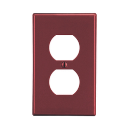 [HUB-P8R] Placa de Pared para Contacto Duplex Color Rojo. | HUB-P8R