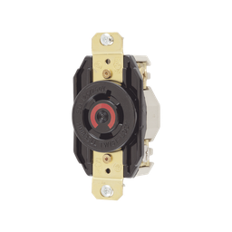 [HUB-HBL-2410] Receptáculo con Bloqueo de Media Vuelta Industrial 20 A 125/250 V CA / 3 Polos 4 Hilos / Nema L14-20R. | HUB-HBL-2410