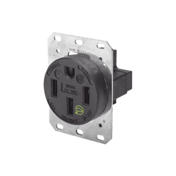 [HUB-HBL-9450A] Receptáculo Recto de 50 A 125/250 V CA 3 Polos 4 Hilos (Nema 14-50R). | HUB-HBL-9450A