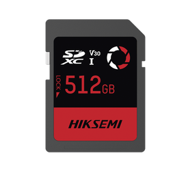 [HS-SD-E30/512G] Memoria SD / Clase 10 de 512 GB / Especializada Para Drones Comerciales, Cámaras de Fotografía y Video  / 180 MB/s Lectura / 150 MB/s Escritura | HS-SD-E30/512G
