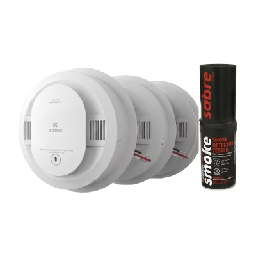 [210314661KSABRE] Kit de 20 Detectores de Humo Autónomos KIDDE con Batería 10 Años / Probador SABRE SDI / Fotoeléctrico / Alarma 85 dB | 210314661KSABRE